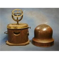 An 18th/19th Century compass verifyer by D McGregor & Co, Glasgow & Greenock, contained in a meta...