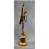 Image 1 : After Giambologna, a bronze figure of Mercury standing on an Allegory of The North Wind, raised o...