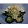 Image 1 : A tiger skin by Van Ingen & Van Ingen with khaki back cloth (some wear) £250-350...