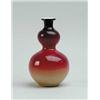 WHEELING PEACH BLOW DOUBLE GOURD VASE