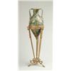Image 1 : MILLEFIORI VASE IN GOLD STAND