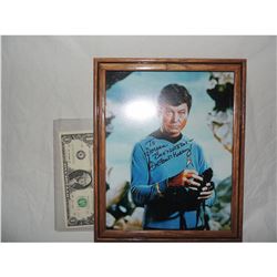 STAR TREK DEFOREST KELLEY SIGNED PHOTO