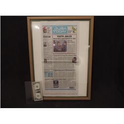 BACK TO THE FUTURE 2 SCREEN USED NEWSPAPER