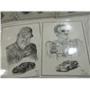 Image 4 : LOT 11 ASSORTED NASCAR COLLECTIBLE DRAWINGS, PROGM