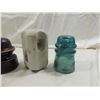 Image 2 : LOT 5 ASSORTED CERAMIC & GLASS INSULATORS