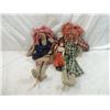 Image 1 : LOT 3 VINTAGE BOYDS RAG DOLLS & JODI GIBSON GIRL D