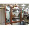 Image 1 : TRI FOLD DRESSER TOP MIRROR