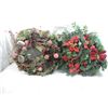 Image 1 : LOT 2 CHRISTMAS HOLIDAY WREATHS