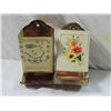 Image 2 : LOT 2 VINTAGE TIN MATCHSTICK HOLDERS