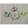 Image 1 : LOT 4 ARDALT FLOWER CANDLE STICK HOLDERS
