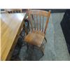 Image 3 : VINTAGE WOODEN TABLE & 4 CHAIRS