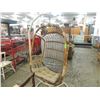 Image 1 : VINTAGE RATTAN HANGING EGG CHAIR W/ STAND