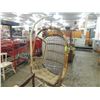 Image 2 : VINTAGE RATTAN HANGING EGG CHAIR W/ STAND
