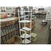 Image 1 : WHITE WOODEN 5 TIER CORNER SHELF PLANT STAND
