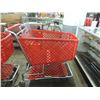 Image 1 : RED PLASTIC SHOPPING CART