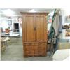 Image 1 : STUNNING MEDIUM WOOD ARMOIRE