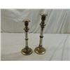 Image 2 : PAIR VINTAGE BRASS CANDLE STICK HOLDER