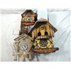 Image 2 : LOT 3 ANTIQUE CUCKOO CLOCK