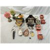 Image 1 : BOX LOT ASSORTED SMALL CUCKOO CLOCK PARTS