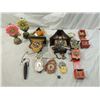 Image 2 : BOX LOT ASSORTED SMALL CUCKOO CLOCK PARTS