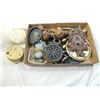 Image 1 : BOX LOT ASSORTED CLOCK REPAIR ITEMS