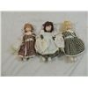 Image 1 : LOT 3 SMALL PORCELAIN DOLLS