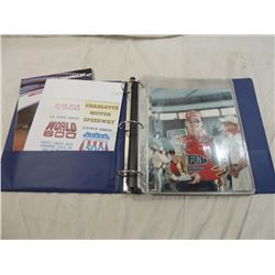 NASCAR MEMORABILIA BINDER