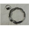 Image 2 : VINTAGE SIAM STERLING SILVER BRACELET & RING