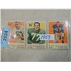 Image 1 : LOT 3 1959 TOPPS FOOTBALL CARDS