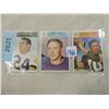 Image 1 : LOT 3 1966 TOPPS FOOTBALL CARDS