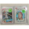 Image 1 : LOT 2 1970 & 80 JOHNNY BENCH BASEBALL CARD