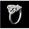 Image 3 : 0.50ctw Diamond Ring - 14KT White Gold