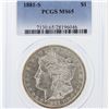 Image 1 : 1881-S Morgan Silver Dollar PCGS Graded MS65