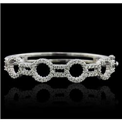 14KT White Gold 2.93ctw Diamond Bangle