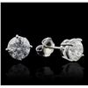 Image 2 : 14KT White Gold 1.93ctw Diamond Stud Earrings