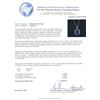 Image 3 : 14KT White Gold EGL USA Cert 12.69ctw Sapphire and Diamond Pendant With Chain