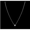 Image 2 : 14KT White Gold 0.33ct Diamond Necklace
