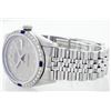 Image 6 : Rolex Stainless Steel Diamond and Sapphire DateJust Men's Watch