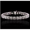 Image 1 : 14KT White Gold 16.39ctw Diamond Tennis Bracelet