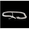 Image 3 : 14KT White Gold 4.55ctw Diamond Tennis Bracelet