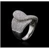 Image 3 : 14KT White Gold 1.32ctw Diamond Ring