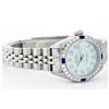 Image 2 : Rolex Stainless Steel Diamond and Sapphire DateJust Ladies Watch