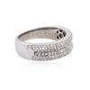 Image 2 : 14KT White Gold 0.91ctw Diamond Ring