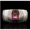 Image 1 : 18KT White Gold 1.40ct Pink Tourmaline Ring