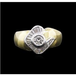 2.13ctw Diamond Ring - 18KT Two-Tone Gold