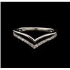 Image 1 : 0.13ctw Diamond Ring - 14KT White Gold