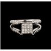 Image 1 : 14KT White Gold 0.72ctw Diamond Ring