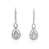 Image 1 : 14KT White Gold 0.75ctw Diamond Earrings