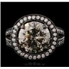 Image 1 : 14KT White Gold 7.29ctw Diamond Ring