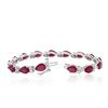 Image 3 : 14KT White Gold 18.15ctw Ruby and Diamond Bracelet